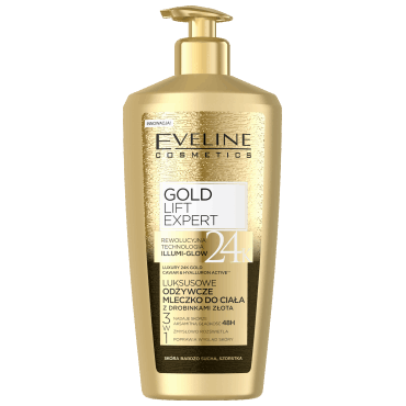 Eveline Cosmetics -  EVELINE COSMETICS Luxury Expert luksusowe odżywcze mleczko z drobinkami złota, skóra bardzo sucha